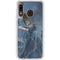Fairy with Black Cat Sitting on Moon by Nene Thomas Galaxy A20 Clear Case