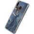Fairy with Black Cat Sitting on Moon by Nene Thomas Galaxy A20 Clear Case