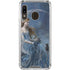 Fairy with Black Cat Sitting on Moon by Nene Thomas Galaxy A30 Clear Case