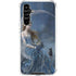 Fairy with Black Cat Sitting on Moon by Nene Thomas Galaxy A54 5G Clear Case
