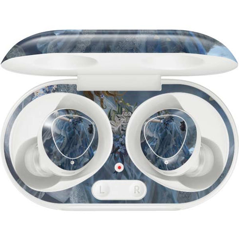 Fairy with Black Cat Sitting on Moon by Nene Thomas Galaxy Buds Plus Skin