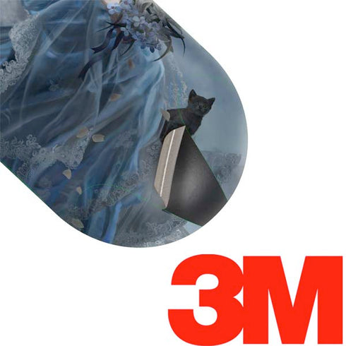 Fairy with Black Cat Sitting on Moon by Nene Thomas Galaxy Buds Skin