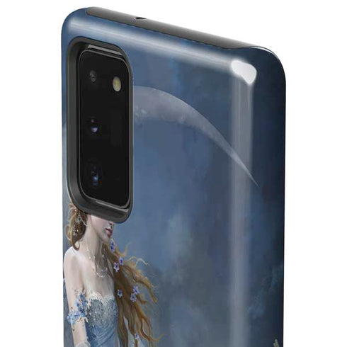 Fairy with Black Cat Sitting on Moon by Nene Thomas Galaxy Note20 5G Pro Case