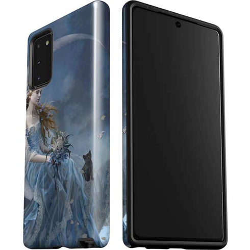 Fairy with Black Cat Sitting on Moon by Nene Thomas Galaxy Note20 5G Pro Case