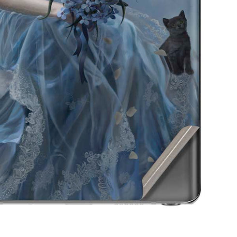 Fairy with Black Cat Sitting on Moon by Nene Thomas Galaxy Note20 5G Skin