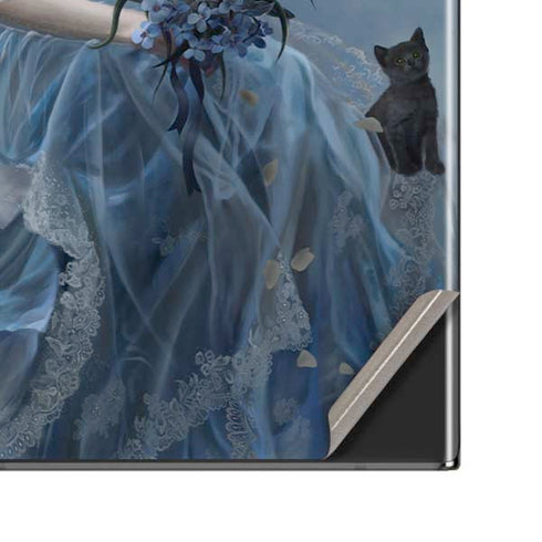 Fairy with Black Cat Sitting on Moon by Nene Thomas Galaxy Note20 Ultra 5G Skin