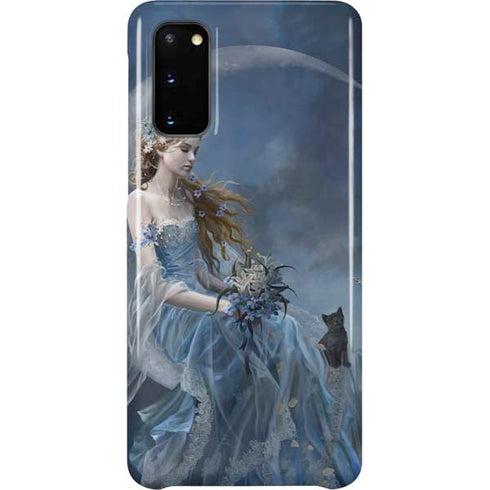 Fairy with Black Cat Sitting on Moon by Nene Thomas Galaxy S20 Lite Case