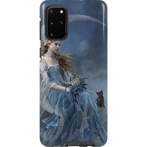 Fairy with Black Cat Sitting on Moon by Nene Thomas Galaxy S20 Plus Pro Case