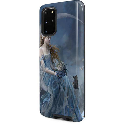 Fairy with Black Cat Sitting on Moon by Nene Thomas Galaxy S20 Plus Pro Case