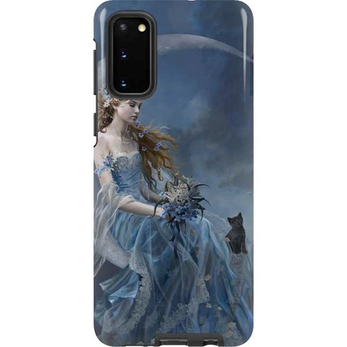 Fairy with Black Cat Sitting on Moon by Nene Thomas Galaxy S20 Pro Case