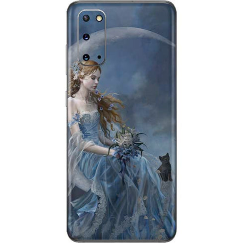 Fairy with Black Cat Sitting on Moon by Nene Thomas Galaxy S20 Skin