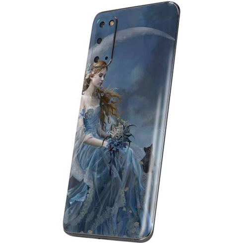 Fairy with Black Cat Sitting on Moon by Nene Thomas Galaxy S20 Skin