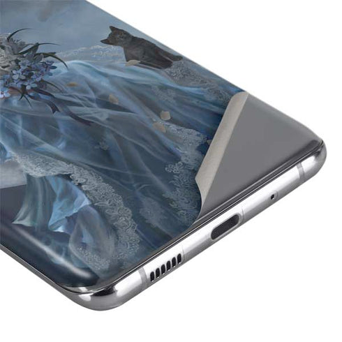 Fairy with Black Cat Sitting on Moon by Nene Thomas Galaxy S20 Skin