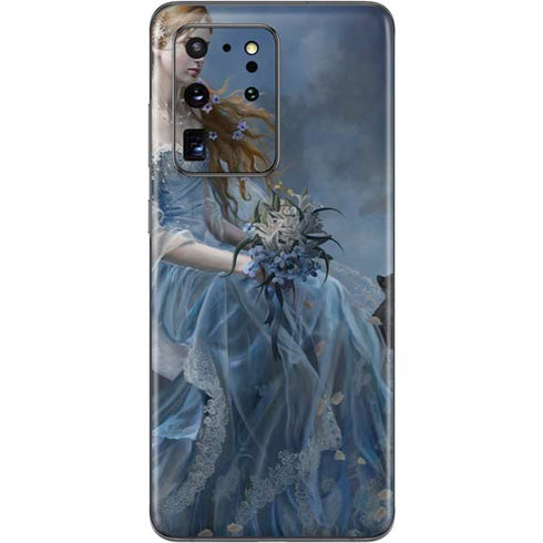 Fairy with Black Cat Sitting on Moon by Nene Thomas Galaxy S20 Ultra 5G Skin