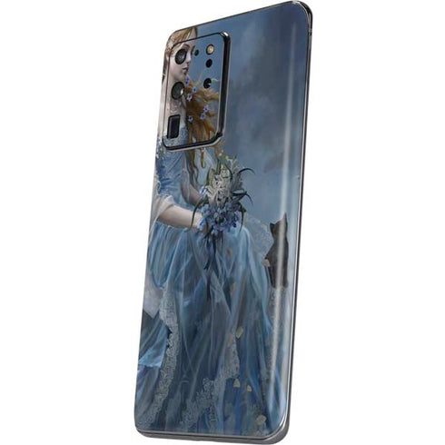 Fairy with Black Cat Sitting on Moon by Nene Thomas Galaxy S20 Ultra 5G Skin