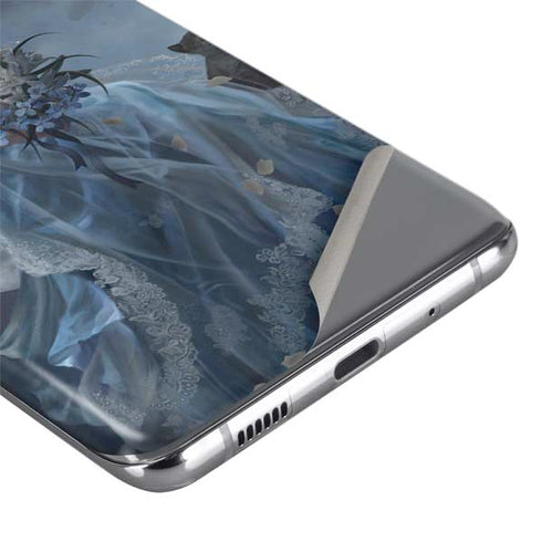 Fairy with Black Cat Sitting on Moon by Nene Thomas Galaxy S20 Ultra 5G Skin