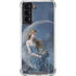 Fairy with Black Cat Sitting on Moon by Nene Thomas Galaxy S21 5G Clear Case