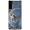 Fairy with Black Cat Sitting on Moon by Nene Thomas Galaxy S21 Plus 5G Clear Case
