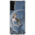 Fairy with Black Cat Sitting on Moon by Nene Thomas Galaxy S21 Plus 5G Clear Case