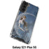 Fairy with Black Cat Sitting on Moon by Nene Thomas Galaxy S21 Plus 5G Clear Case