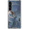 Fairy with Black Cat Sitting on Moon by Nene Thomas Galaxy S23 Clear Case