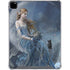 Fairy with Black Cat Sitting on Moon by Nene Thomas iPad Pro 12.9in (2020) Clear Case