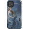 Fairy with Black Cat Sitting on Moon by Nene Thomas iPhone 11 Impact Case