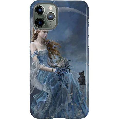 Fairy with Black Cat Sitting on Moon by Nene Thomas iPhone 11 Pro Lite Case