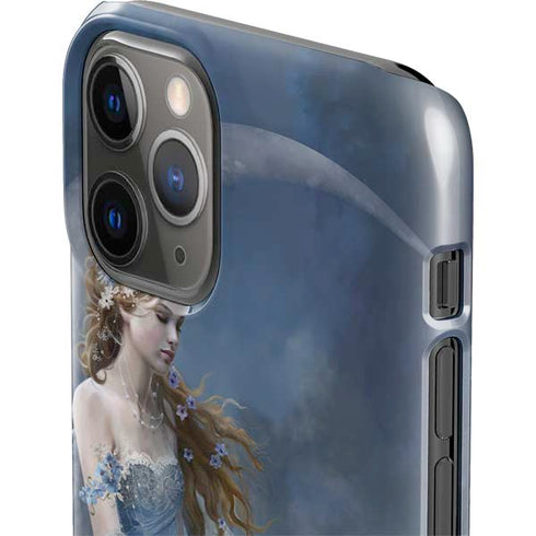 Fairy with Black Cat Sitting on Moon by Nene Thomas iPhone 11 Pro Lite Case
