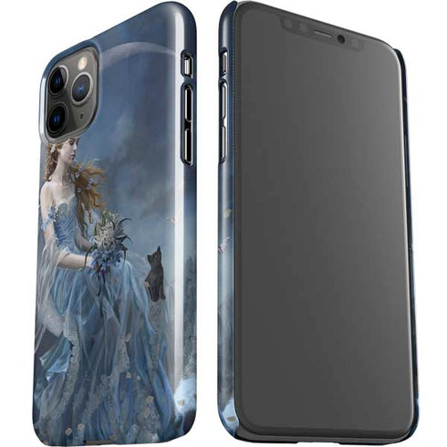 Fairy with Black Cat Sitting on Moon by Nene Thomas iPhone 11 Pro Lite Case