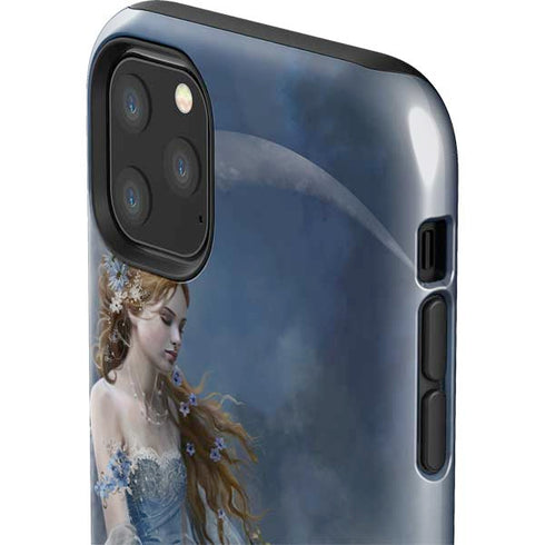 Fairy with Black Cat Sitting on Moon by Nene Thomas iPhone 11 Pro Max Impact Case