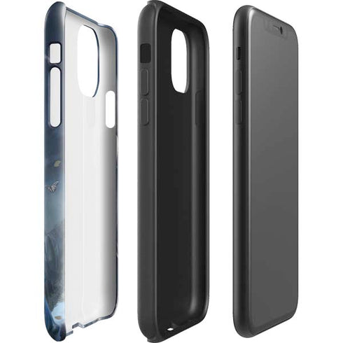 Fairy with Black Cat Sitting on Moon by Nene Thomas iPhone 11 Pro Max Impact Case