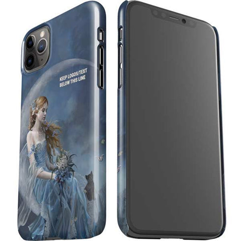 Fairy with Black Cat Sitting on Moon by Nene Thomas iPhone 11 Pro Max Lite Case