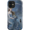 Fairy with Black Cat Sitting on Moon by Nene Thomas iPhone 12 Impact Case