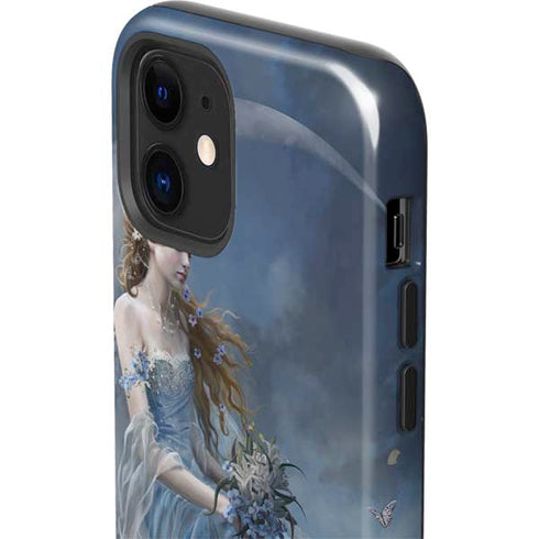 Fairy with Black Cat Sitting on Moon by Nene Thomas iPhone 12 Mini Impact Case
