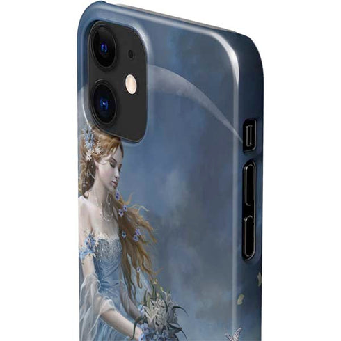 Fairy with Black Cat Sitting on Moon by Nene Thomas iPhone 12 Mini Lite Case