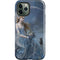 Fairy with Black Cat Sitting on Moon by Nene Thomas iPhone 12 Pro Impact Case