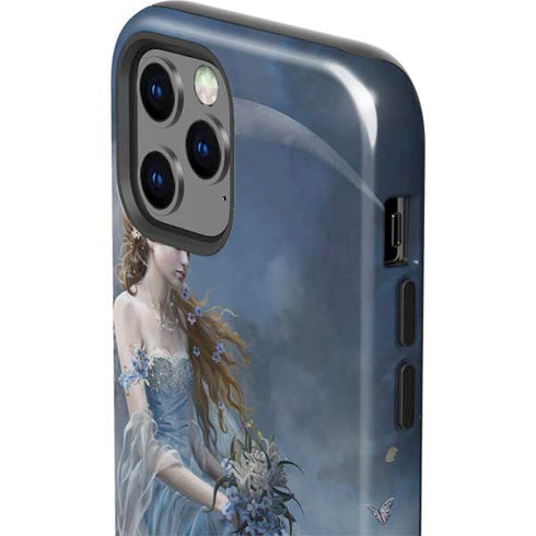 Fairy with Black Cat Sitting on Moon by Nene Thomas iPhone 12 Pro Impact Case