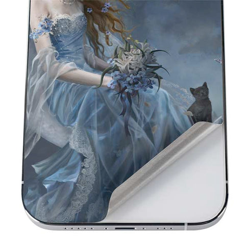 Fairy with Black Cat Sitting on Moon by Nene Thomas iPhone 12 Pro Max Skin