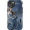 Fairy with Black Cat Sitting on Moon by Nene Thomas iPhone 13 Impact Case