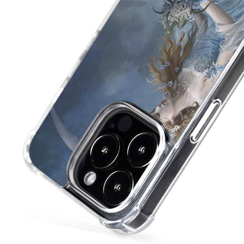 Fairy with Black Cat Sitting on Moon by Nene Thomas iPhone 13 Pro Max MagSafe Case