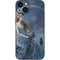 Fairy with Black Cat Sitting on Moon by Nene Thomas iPhone 13 Skin