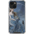 Fairy with Black Cat Sitting on Moon by Nene Thomas iPhone 14 Clear Case