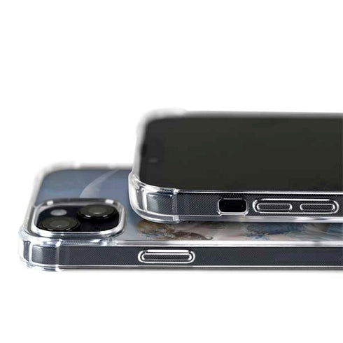 Fairy with Black Cat Sitting on Moon by Nene Thomas iPhone 14 MagSafe Case