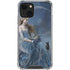 Fairy with Black Cat Sitting on Moon by Nene Thomas iPhone 14 Plus Clear Case