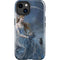 Fairy with Black Cat Sitting on Moon by Nene Thomas iPhone 14 Plus Impact Case