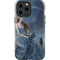 Fairy with Black Cat Sitting on Moon by Nene Thomas iPhone 15 Pro Max Impact Case