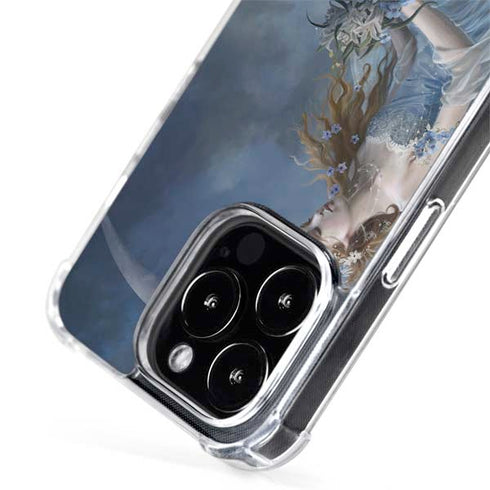 Fairy with Black Cat Sitting on Moon by Nene Thomas iPhone 15 Pro Max MagSafe Case