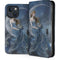 Fairy with Black Cat Sitting on Moon by Nene Thomas iPhone 15 Plus Folio Case