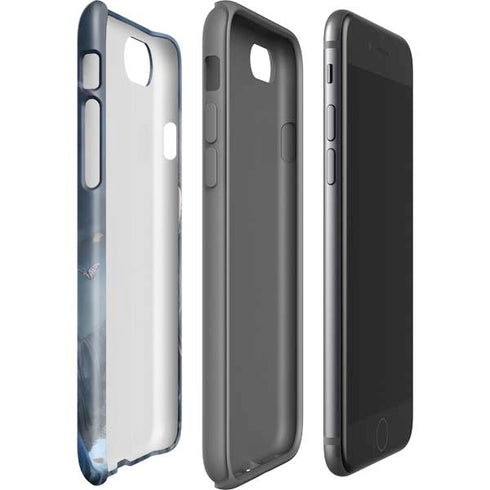 Fairy with Black Cat Sitting on Moon by Nene Thomas iPhone SE (2nd & 3rd Gen) Pro Case